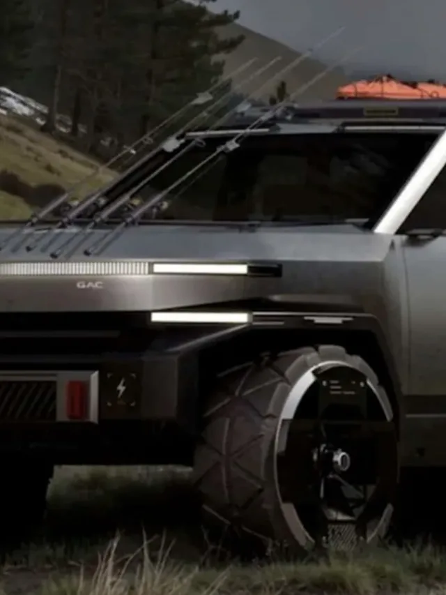 GAC revela picape híbrida com cara de Cybertruck com estreia em 2027