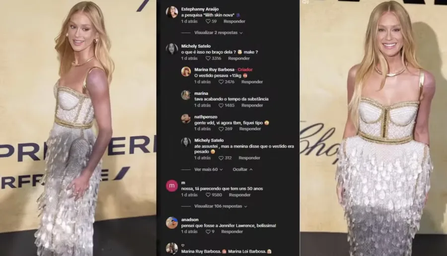 Braço roxo de Marina Ruy Barbosa em Cannes chama a atenção de fãs; veja a explicação