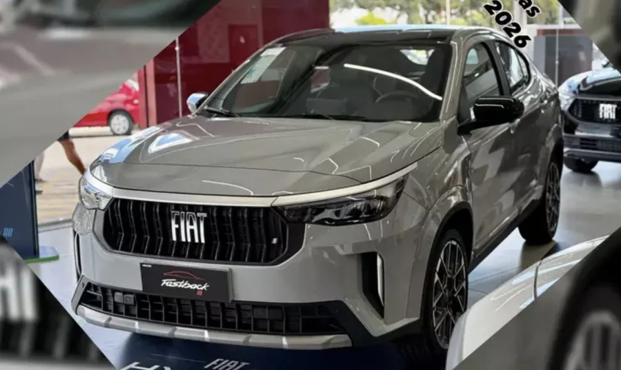 Fiat Fastback 2026 chega às lojas com teto panorâmico e novo visual antes do lançamento