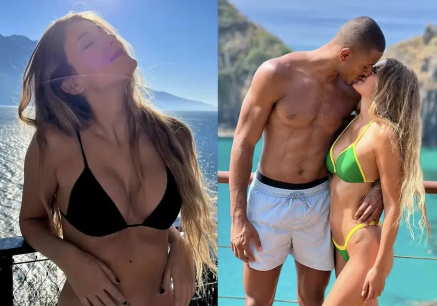 Lucarelli aparece com namorada italiana e fãs brasileiros se encantam