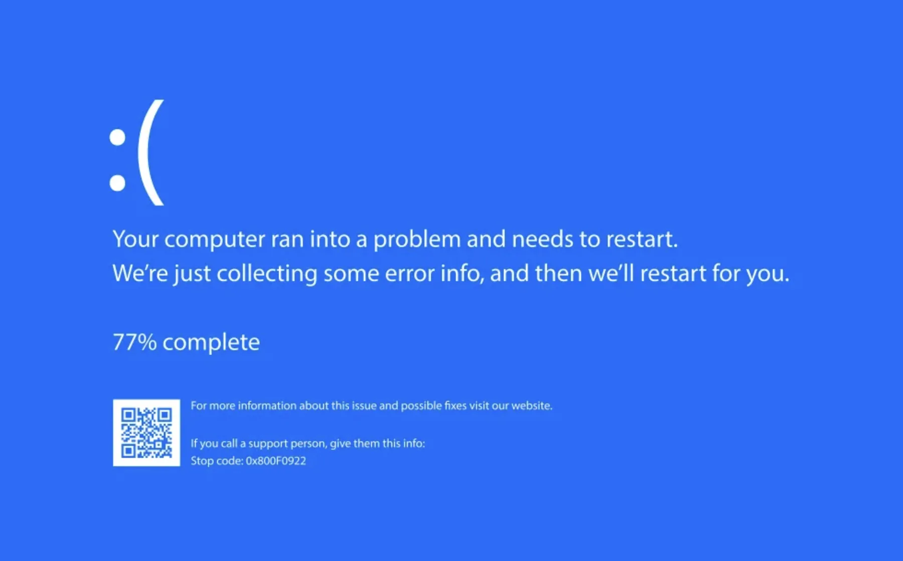 Tela azul do Windows será substituída por versão preta e mais rápida. (Créditos: Carro.Blog.Br)