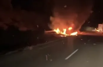 VÍDEO mostra como ficou o carro de Diogo Jota após acidente; Lamborghini pegou fogo