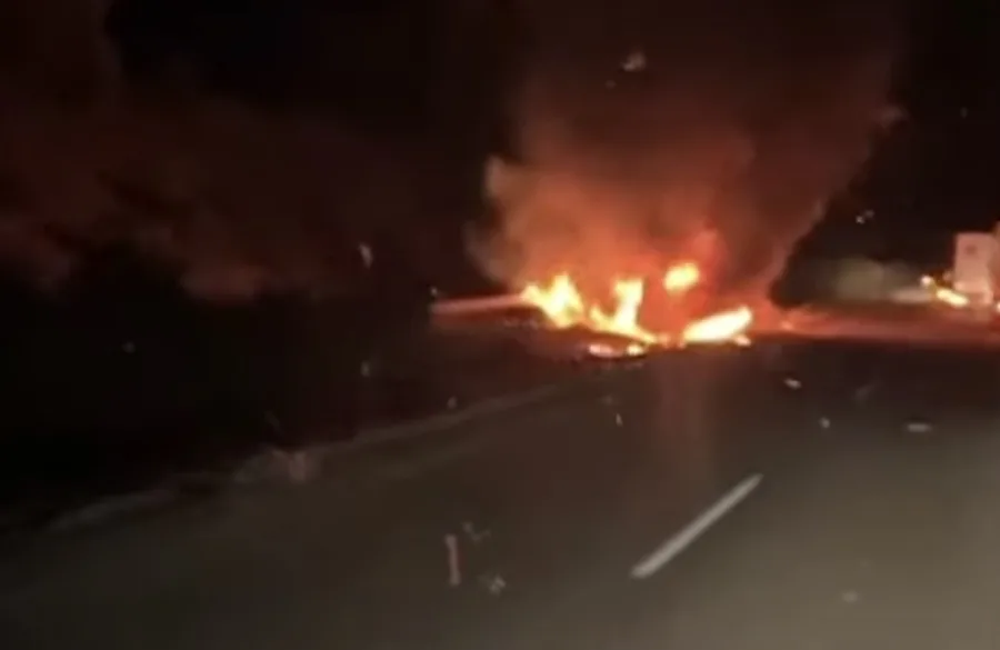 VÍDEO mostra como ficou o carro de Diogo Jota após acidente; Lamborghini pegou fogo