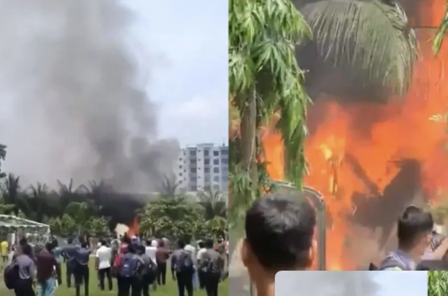 Queda de avião militar: aeronave cai sobre escola em Bangladesh, mata 19 e deixa cenário de terror