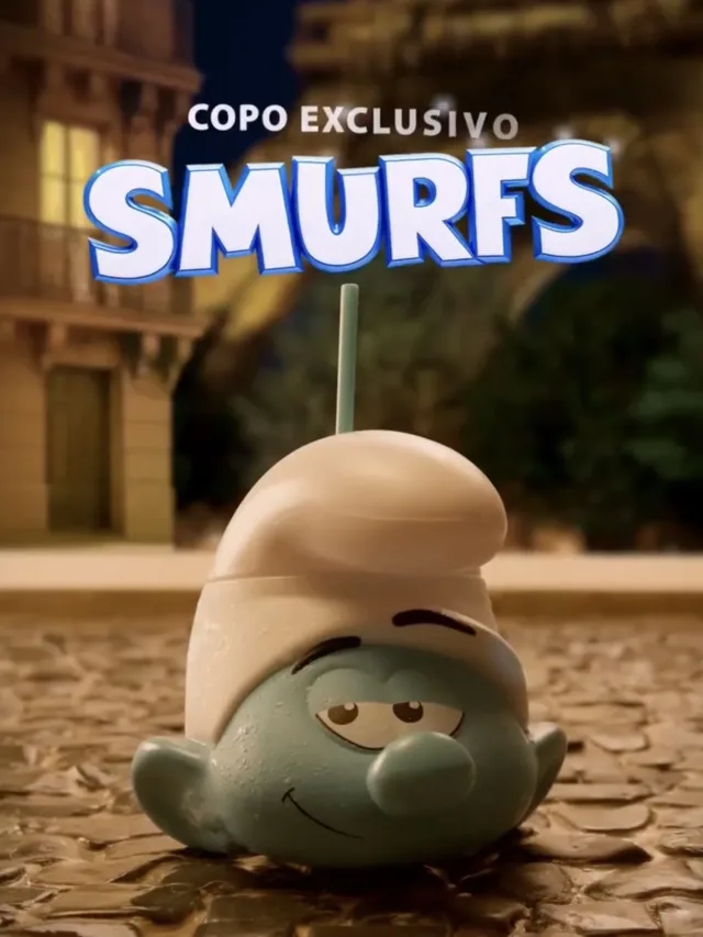 Cinépolis lança copo dos Smurfs e brinde vira febre entre fãs