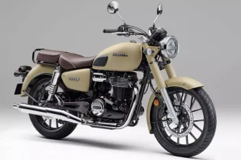 Honda GB350 C 2026 é revelada no Japão com estilo militar e aposta em design retrô atualizado