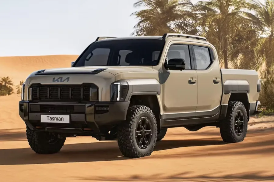 Kia Tasman estreia na América Latina e pode ser fabricada no Uruguai para disputar espaço com a Toyota Hilux