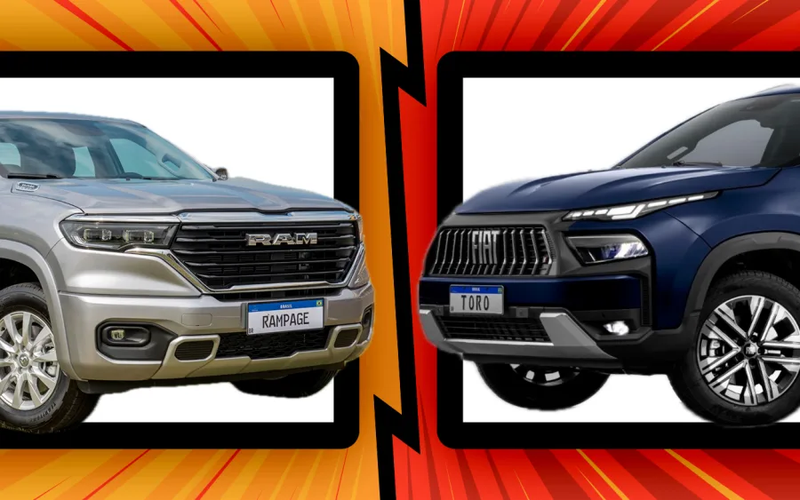 Fiat Toro Ranch 2026 enfrenta Ram Rampage Big Horn em disputa acirrada; veja o comparativo