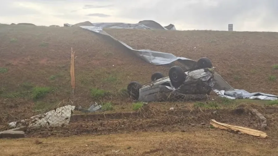Temporal causa caos em Porto Feliz e interrompe linha de motores da Toyota