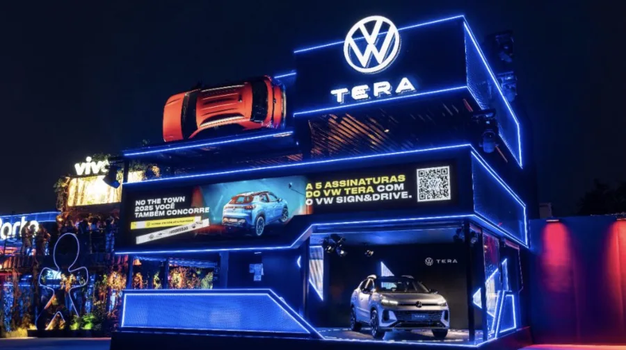 Além da exposição, a Volkswagen promoveu sorteio de um VW Tera e assinaturas Sign & Drive, ampliando a interação com visitantes do festival.