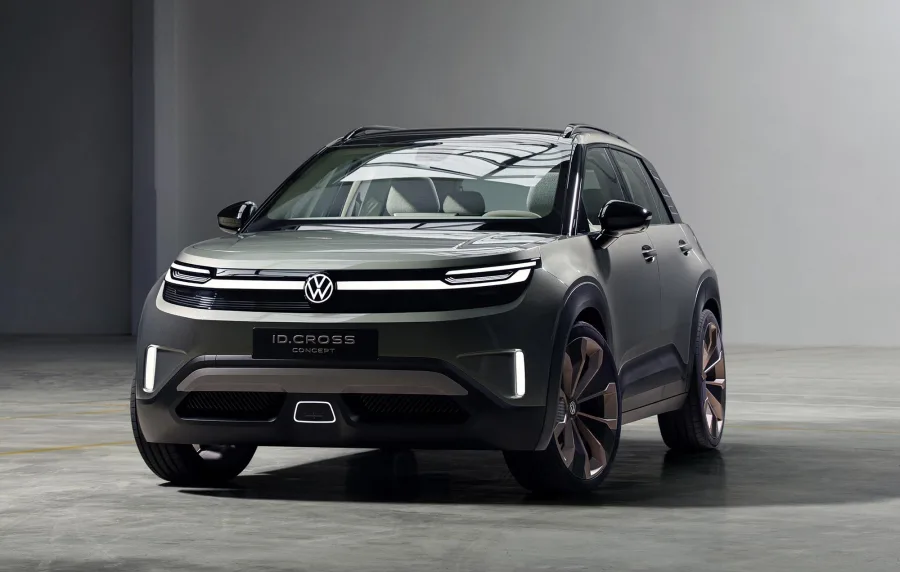 A Volkswagen apresentou no IAA Mobility 2025 o ID.Cross, conceito que antecipa o T-Cross elétrico, previsto para 2026, com 211 cv e até 420 km de autonomia.