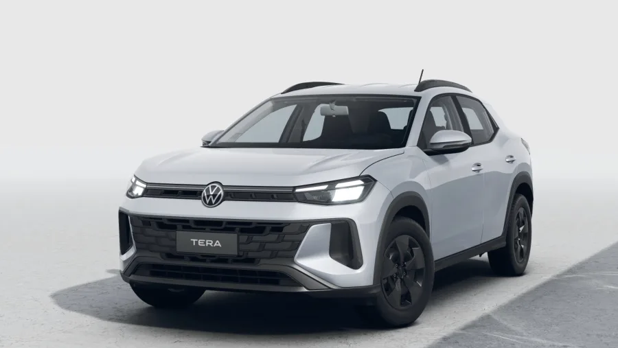O Volkswagen Tera 2026 foi projetado para quem busca um hatch urbano versátil, com espaço para cinco pessoas e tecnologia acessível para o dia a dia.