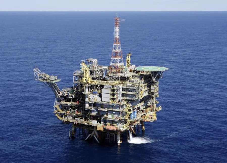 Plataforma fixa de Mexilhão operando na Bacia de Santos - Foto: André Motta de Souza/ Banco de Imagens Petrobras