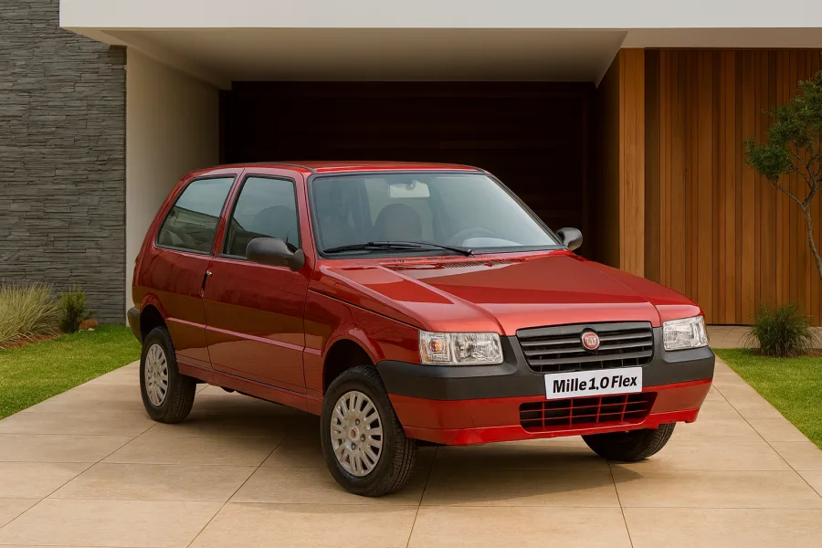 Fiat Uno Mille Fire 1.0 2008: Preço, Ficha técnica, Consumo, Equipamentos e Fotos; hatch 2 portas leve e econômico, ideal para quem busca um carro simples e confiável