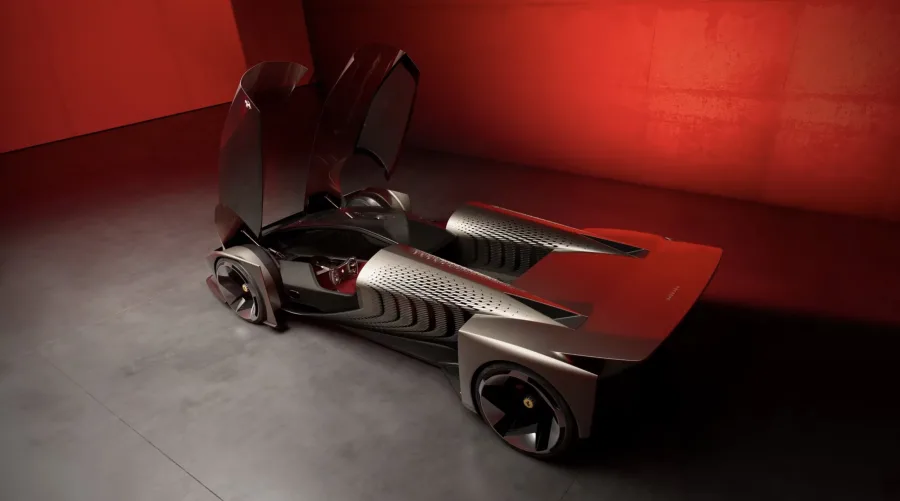 A Ferrari desafia o conceito de automóvel com o F76, um hipercarro criado por algoritmos que existe apenas no metaverso, sem motor, rodas ou combustível.