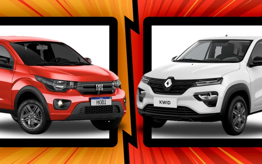 Fiat Mobi Like 2026 ou Renault Kwid Zen 2026: qual hatch econômico vale mais a pena pelo preço que custam