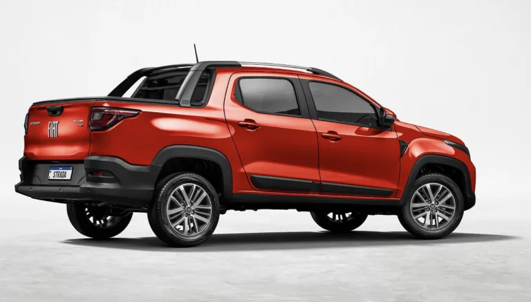 Fiat Strada Volcano 1.3 CD AT 2026: Preço, Ficha técnica, Consumo, Equipamentos e Fotos; picape leva 5 pessoas com conforto e ainda transporta 600 kg de carga