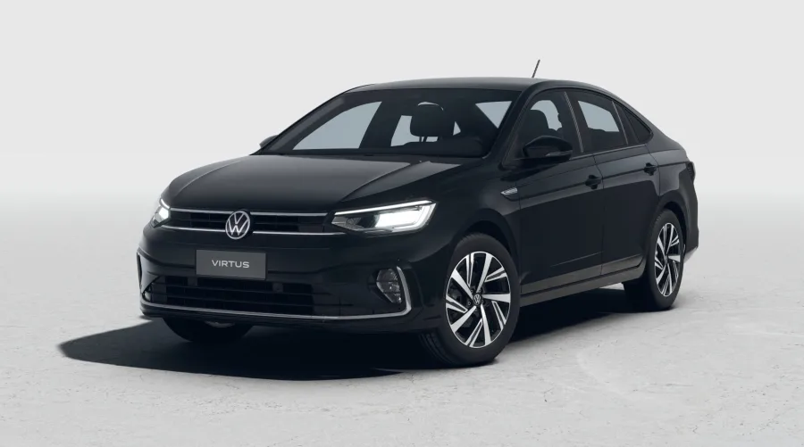 Volkswagen Virtus Highline 1.0 TSI 2026: Preço, Ficha técnica, Consumo, Equipamentos e Fotos; sedan tem 521 litros de porta-malas e espaço interno generoso