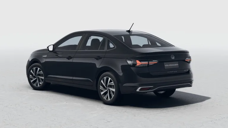 Volkswagen Virtus Highline 1.0 TSI 2026: Preço, Ficha técnica, Consumo, Equipamentos e Fotos; sedan tem 521 litros de porta-malas e espaço interno generoso
