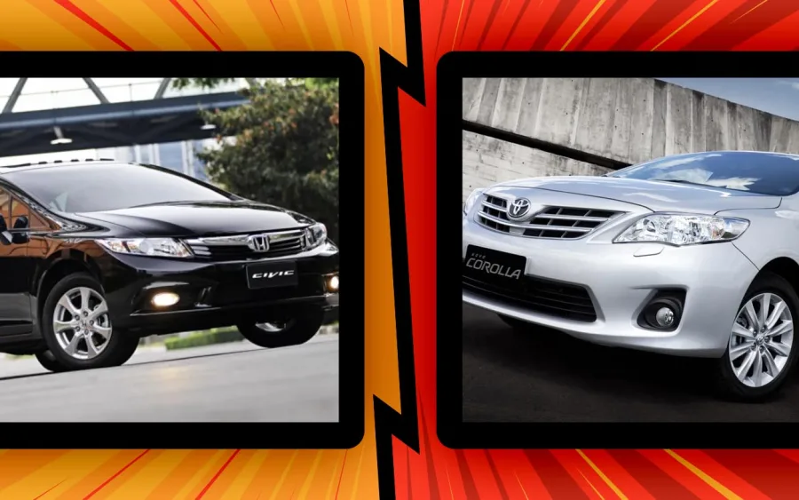 Honda Civic 2012 vs Corolla 2012: Qual o melhor usado? Veja comparativo completo dos sedans