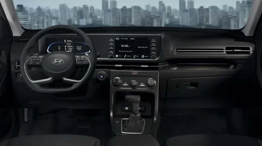 A dirigibilidade leve, somada à direção elétrica precisa, torna o Creta Limited agradável no dia a dia e estável em curvas, entregando segurança e previsibilidade na condução.