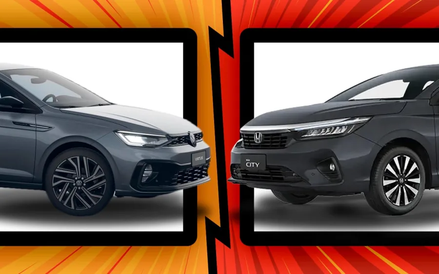 Volkswagen Virtus Exclusive 2026 ou Honda City Touring 2026, qual é o sedã mais equilibrado em conforto e desempenho?