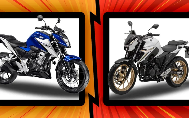 Yamaha Fazer FZ25 Connected 2025 enfrenta a CB 300F Twister 2025 em comparativo completo