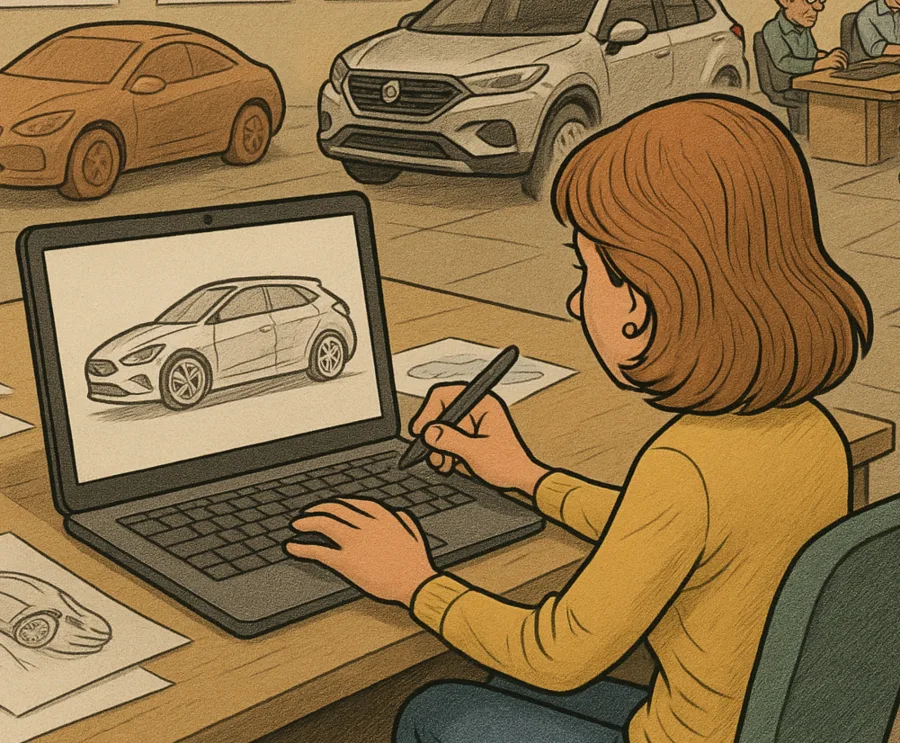 Enquanto os carros de salão exibem rodas gigantes e portas futuristas, os de rua precisam respeitar normas e custos de produção em massa.