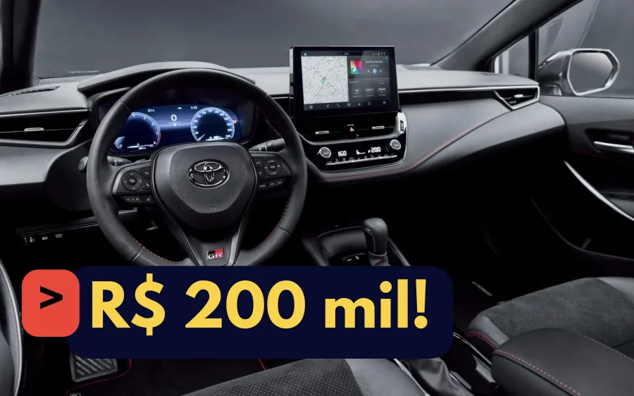 Toyota Corolla 2026 com visual esportivo e 175 cv pode custar mais de R$ 200 mil: vale o preço?
