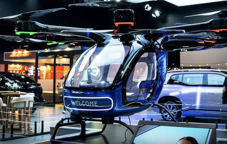 O Salão de São Paulo abre espaço para o AirCab, primeiro carro voador da GAC, exibido ao público como aposta real da marca na mobilidade aérea elétrica.