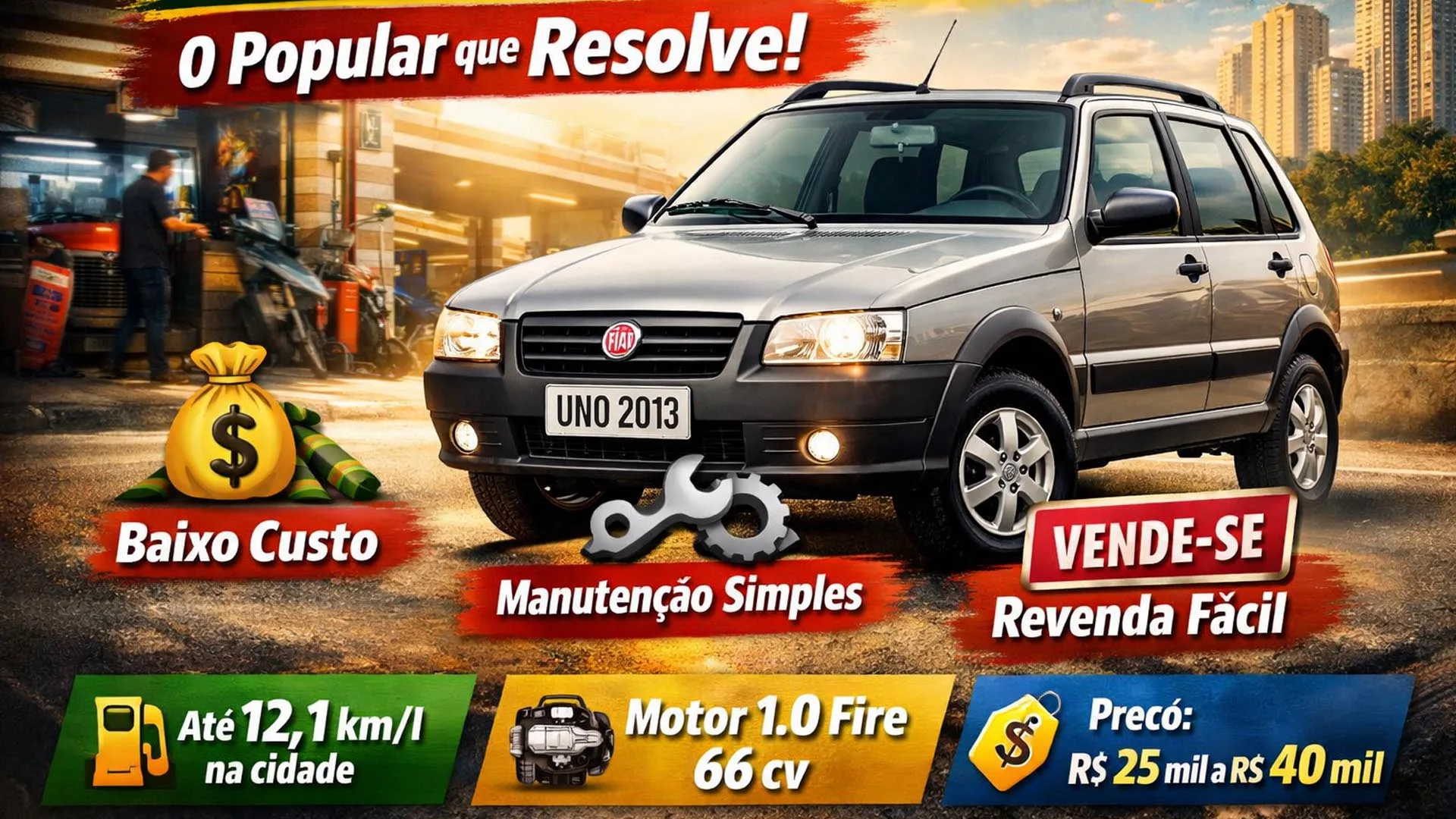 O último guerreiro: por que o Fiat Uno Mille Way 2013 vale mais hoje do que quando era zero?