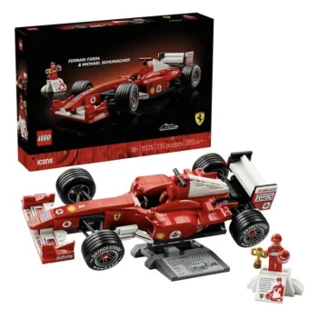 Ver a Ferrari F2004 virar LEGO mexe com quem viveu a F1 dos anos 2000, época em que Schumacher dominava corridas e parecia inalcançável.