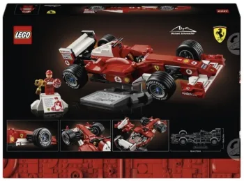 A LEGO prepara o lançamento da Ferrari F2004 de Michael Schumacher na linha Icons, recriando o carro dominante de 2004 e mirando fãs adultos, com preço alto e apelo emocional direto.