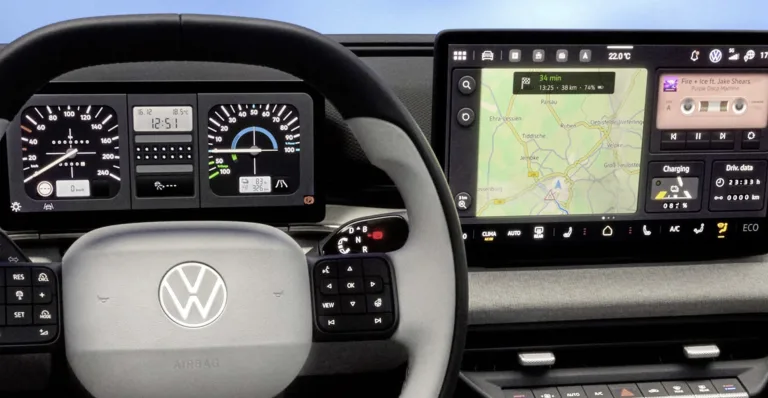 Volkswagen Polo Elétrico terá painel retrô estilo anos 80