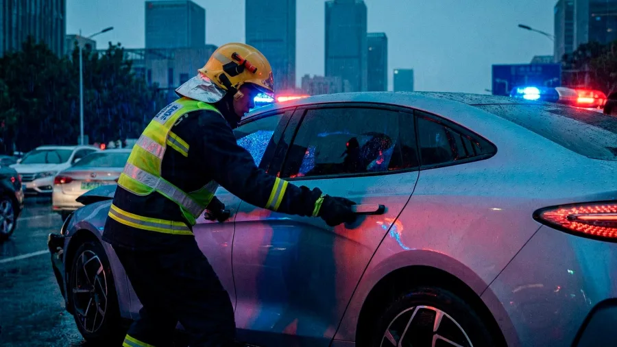 China vai proibir maçanetas retráteis de carros elétricos após acidente
