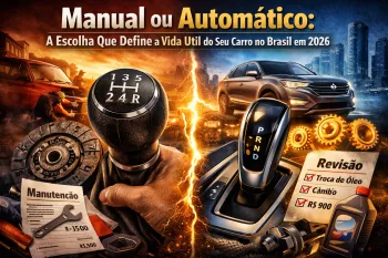 Câmbio automático ou manual qual o melhor? A escolha que pode decidir quanto seu carro vai durar