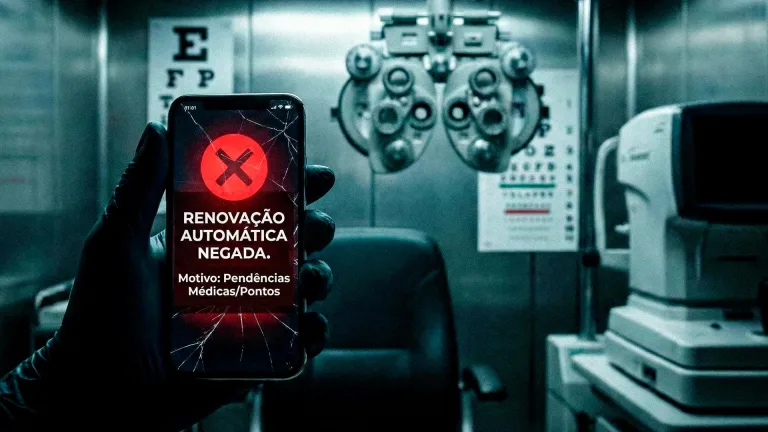 CNH 2026: motoristas com pontos, multas ou restrição médica perdem renovação automática e encaram volta dos exames presenciais