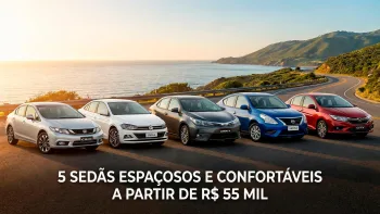 Carros Sedan baratos a partir de R$ 55 mil: 5 usados que entregam mais conforto que carros zero básicos em 2026