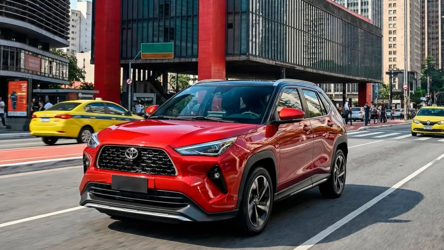 Toyota Yaris Cross 2026: GALERIA DE FOTOS; Interior, teto solar, motor, porta-malas e tudo mais do SUV