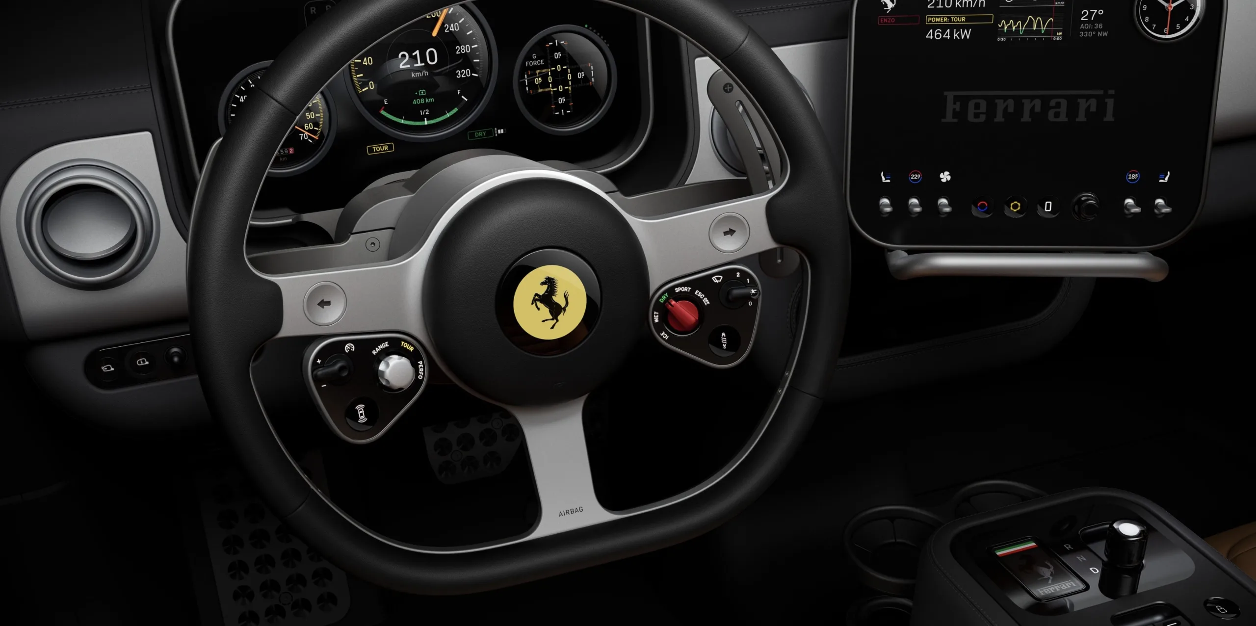 Ferrari Luce: interior do primeiro carro elétrico da marca foi revelado hoje; Designer do iPhone ajudou no projeto