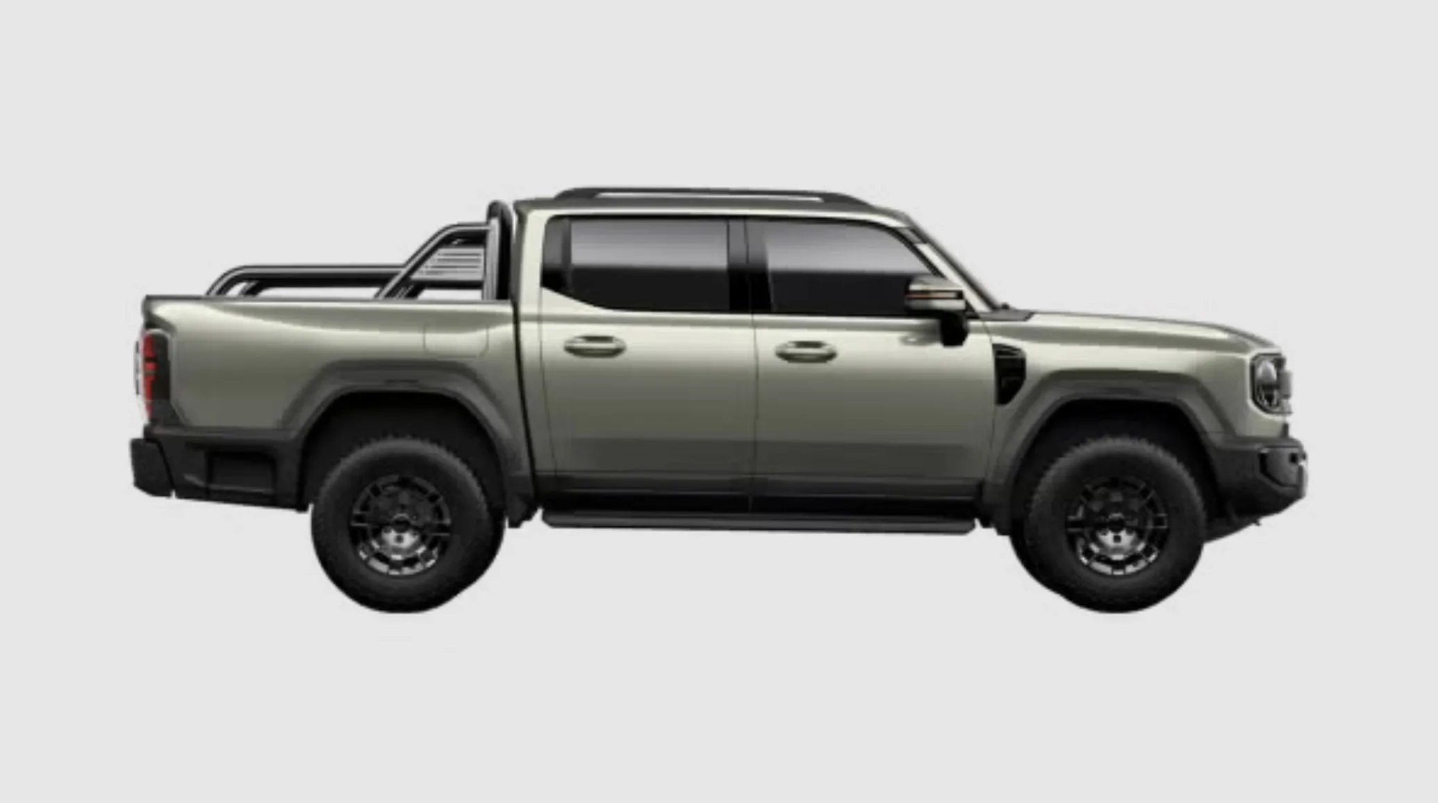 A caminhonete usa motor 2.5 biturbo a diesel, sistema elétrico no eixo traseiro e promete até 170 km de uso no modo elétrico.