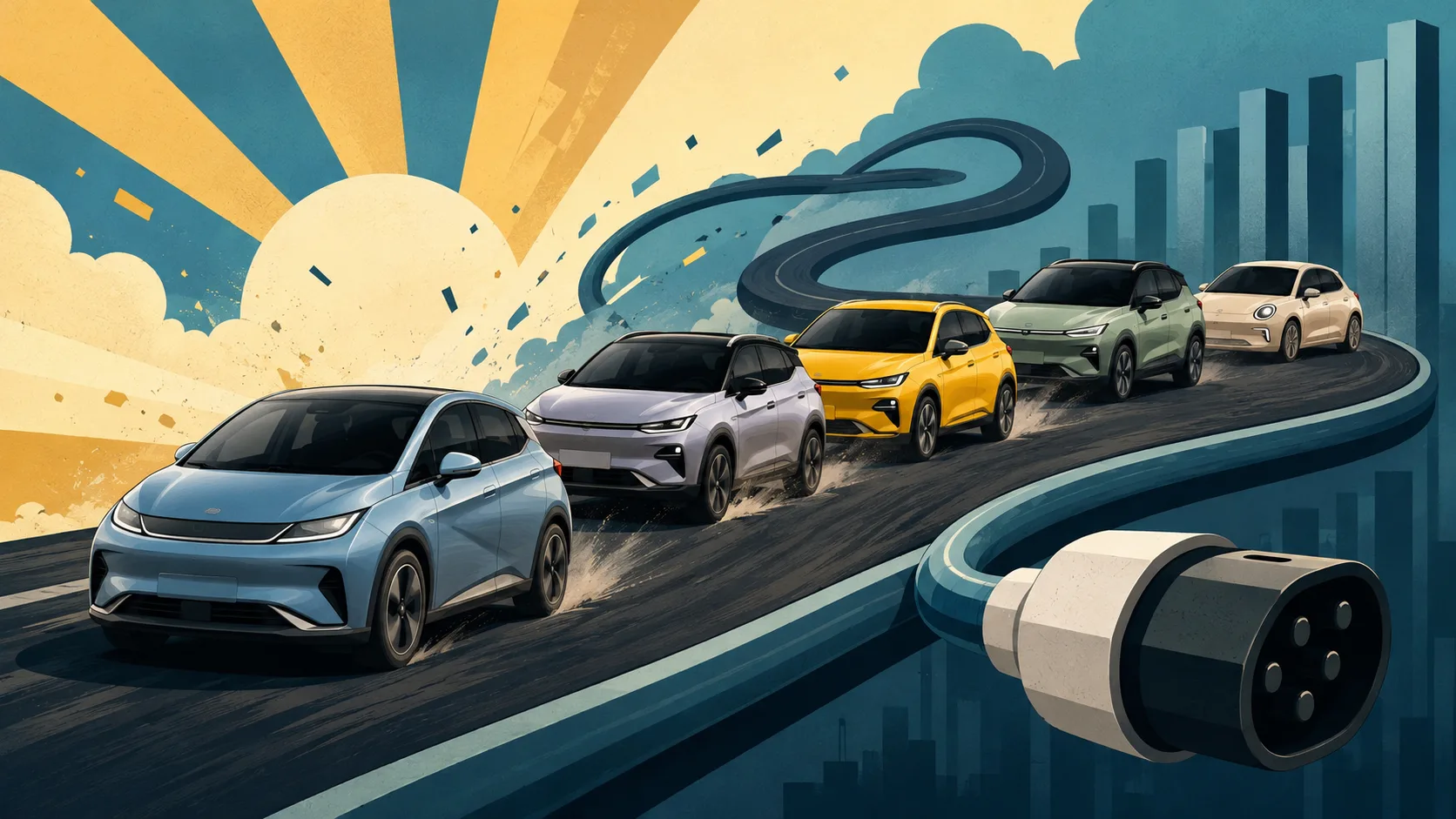 BYD Dolphin, Geely EX2, Spark EUV, Volvo EX30 e Ora 03 aparecem entre os elétricos mais vendidos em um mercado cada vez mais disputado.
