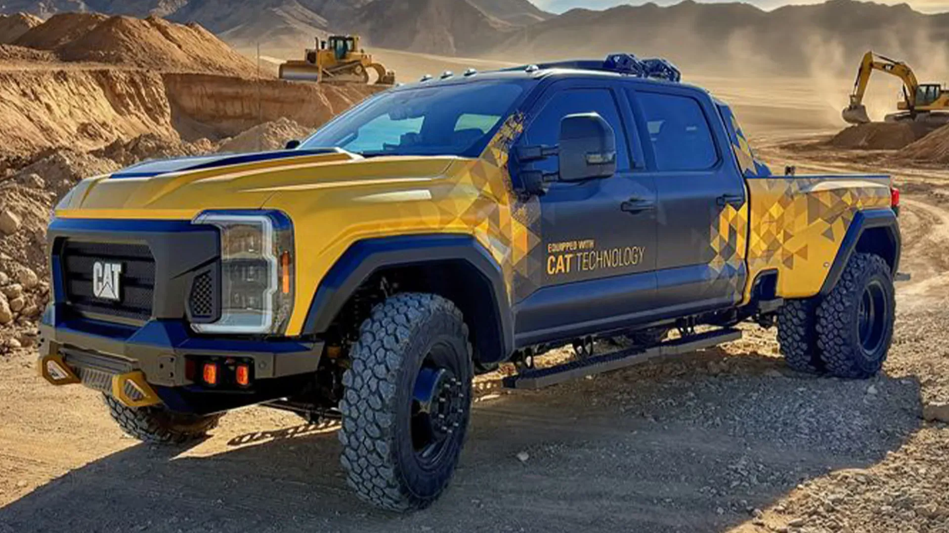 A Cat Truck nasceu depois que imagens de IA imaginaram uma picape da Caterpillar e viralizaram nas redes no fim de 2024.
