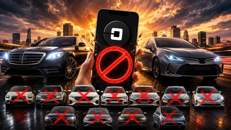 Uber vai barrar estes carros no Comfort e Black em 2027: Veja a lista que pode mudar a renda de motoristas no Brasil