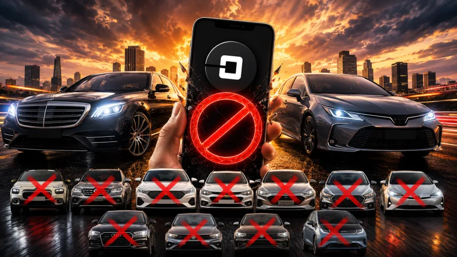 Uber vai barrar estes carros no Comfort e Black em 2027: Veja a lista que pode mudar a renda de motoristas no Brasil