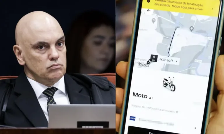 Moraes suspendeu regra de seguro ampliado para motos por aplicativo em São Paulo, com indenizações de até R$ 500 mil e prazo de 15 dias para credenciamento