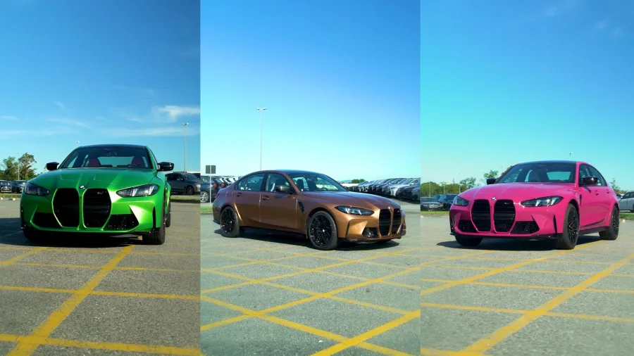 BMW M3 chega ao Brasil com pinturas feitas sob encomenda, cores inéditas no país e motor de 510 cv capaz de acelerar de zero a 100 km/h em 3,9 segundos