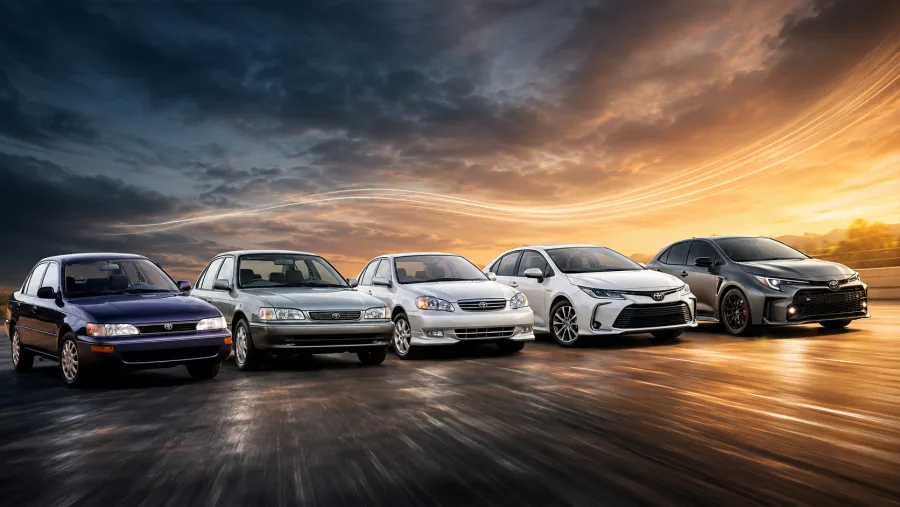 Toyota Corolla completa 60 anos: confira as 6 versões que mudaram a história do sedan no Brasil