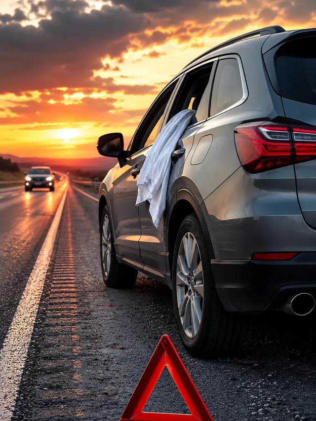 O que significa pendurar um pano branco na janela do carro?