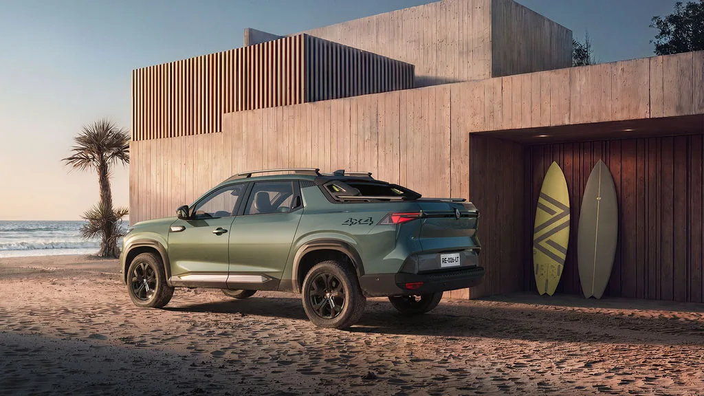A picape terá quatro versões no Brasil, com câmbio manual de seis marchas na entrada e dupla embreagem de seis marchas nas automáticas, incluindo a 4x4 Outsider.